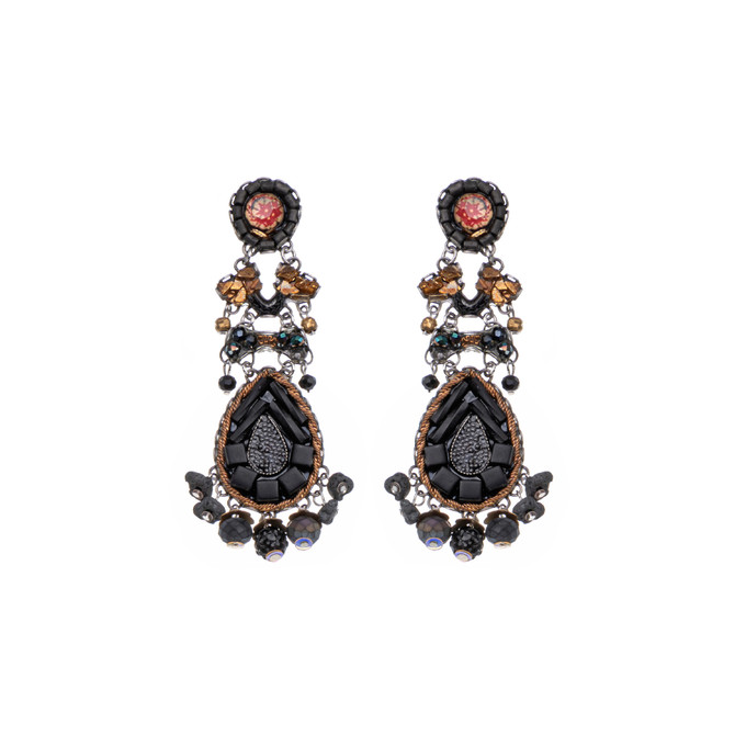 Ayala Bar Obsidian Night The Dinner Party Earrings