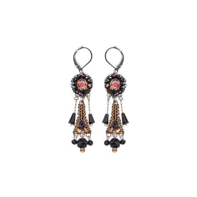 Ayala Bar Obsidian Night Dark Matter Earrings