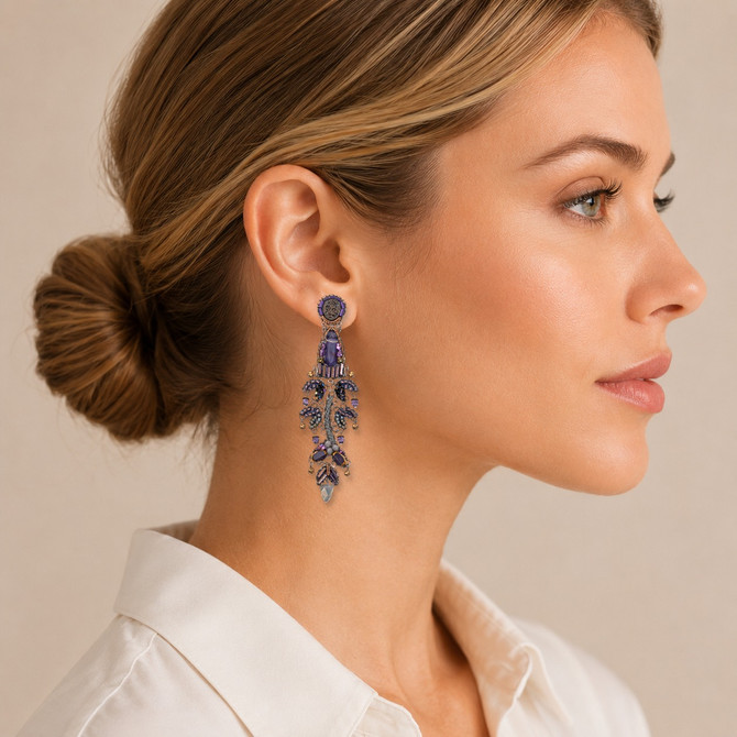 Ayala Bar Purple Passion Lavender Spell Earrings