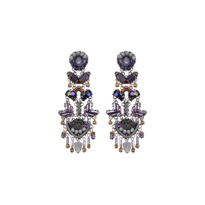 Ayala Bar Purple Passion Plum Blossom Earrings