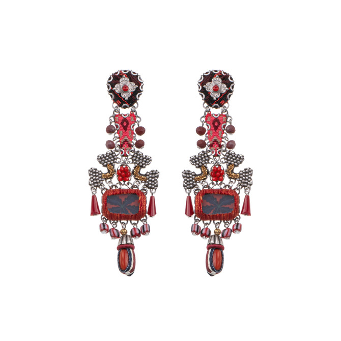 Ayala Bar Crimson Fire Fire Ritual Earrings