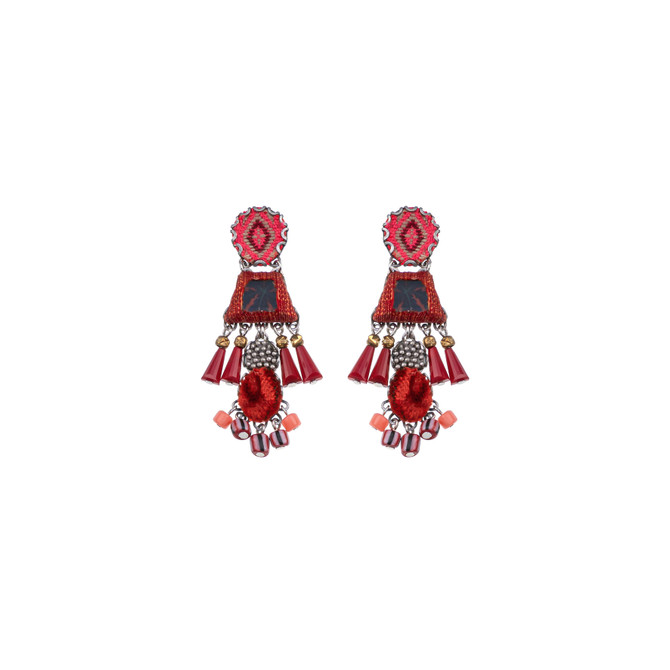 Ayala Bar Crimson Fire Burning Bright Earrings