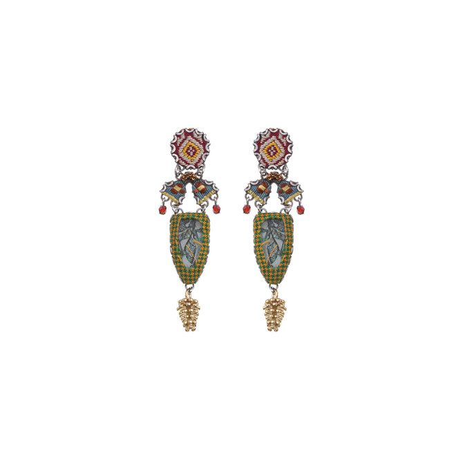 Ayala Bar Vintage Gold Faded Glory Earrings