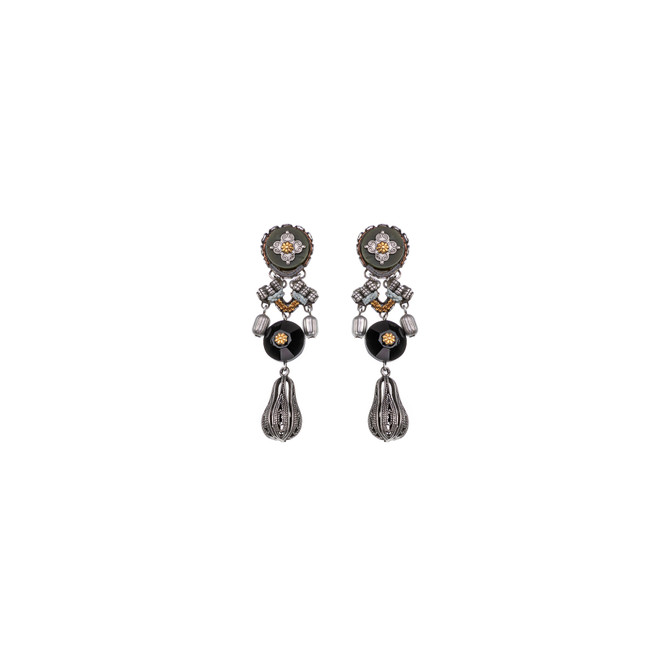 Ayala Bar Night Queen Dark Lotus Earrings