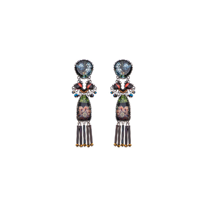 Ayala Bar Mystic Lantern Painted Stone Earrings