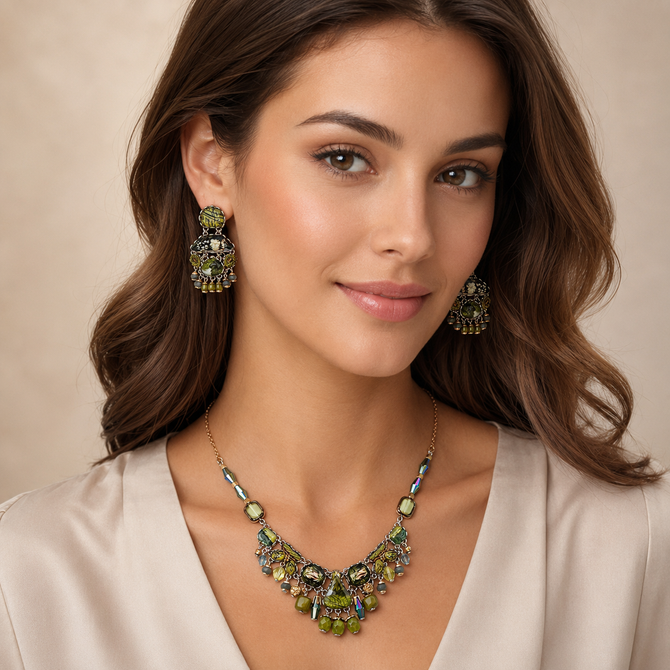 Ayala Bar Forest Reflection Wild Leaf Earrings