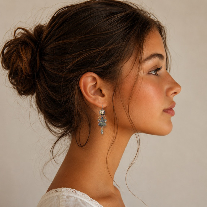 Ayala Bar Forest Reflection Rainforest Hour Earrings