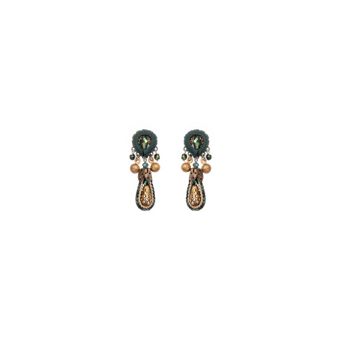 Ayala Bar Prism Scarab and Seed Earrings