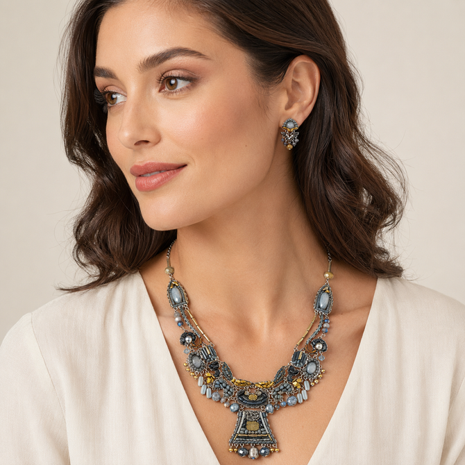 Ayala Bar Moonlight Shimmer Full Moon Choker Necklace