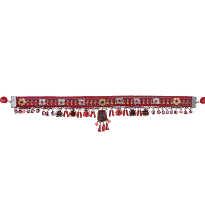 Ayala Bar Crimson Fire Red Tribe Choker