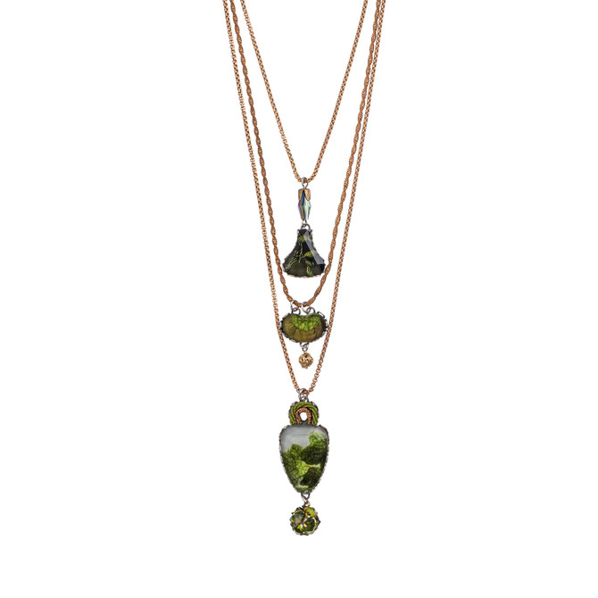 Ayala Bar Forest Reflection Mossy Path Necklace