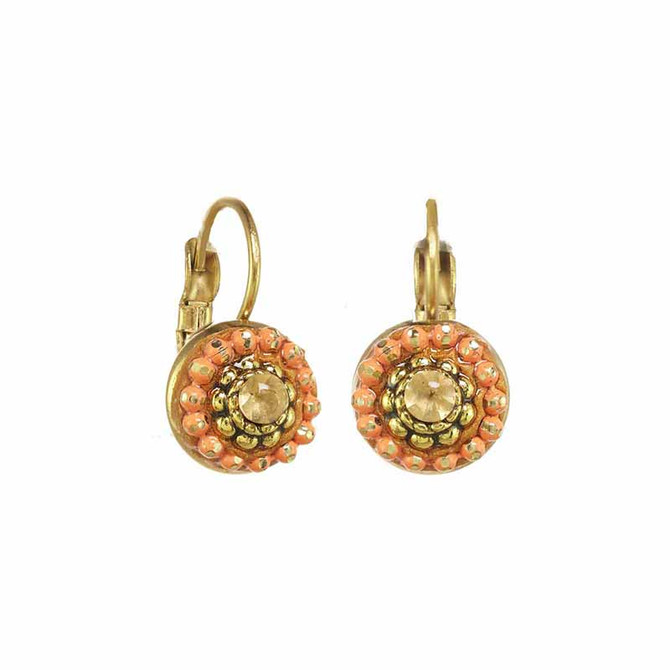 Michal Golan Byzantine Amber Circle Earrings