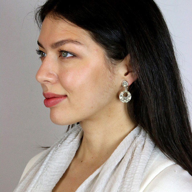 Michal Golan Sahara Riverstone Double Circle Earrings