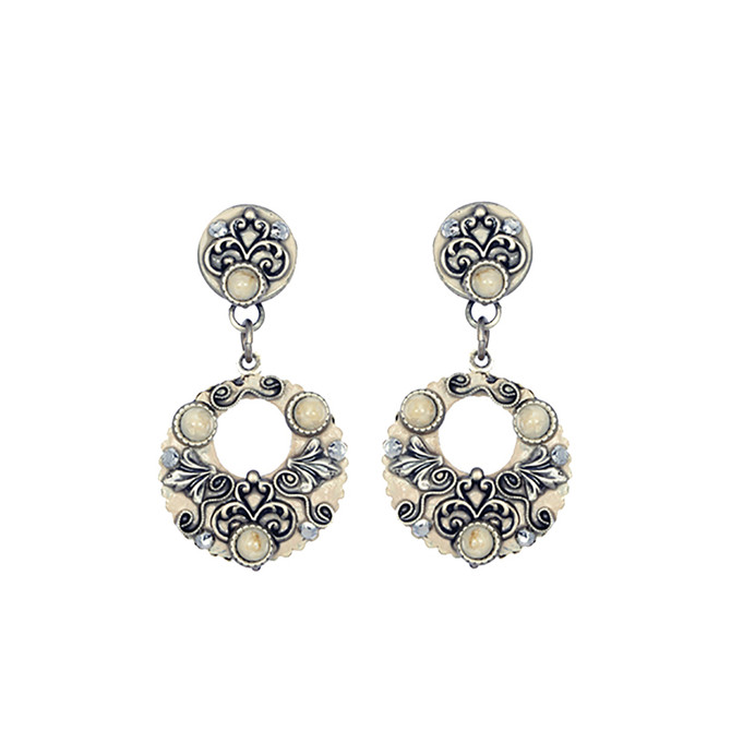 Michal Golan Sahara Riverstone Double Circle Earrings