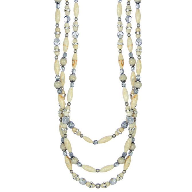 Michal Golan Sahara Riverstone Beaded Layered Necklace