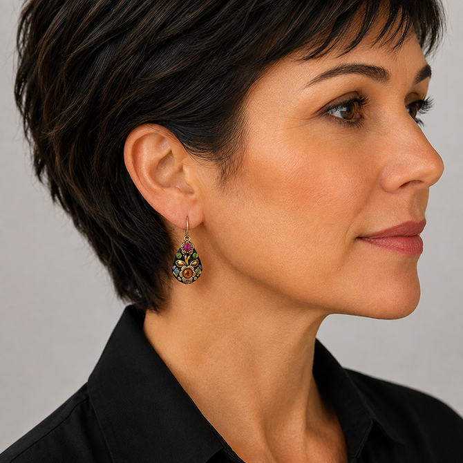 Michal Golan Midnight Garden Small Drop Earrings