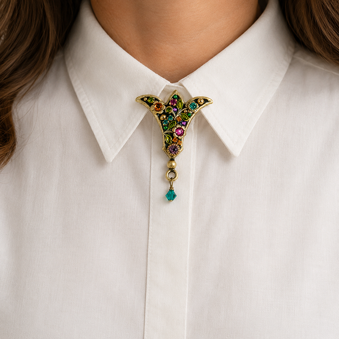 Michal Golan Midnight Garden Bloom Brooch