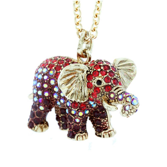 Andrew Hamilton Crawford Jewelry Elephant Necklace Bronze Necklace