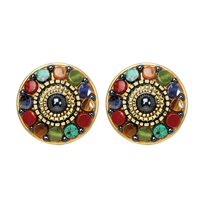 Michal Golan Earrings - Durango Round Post/Clip