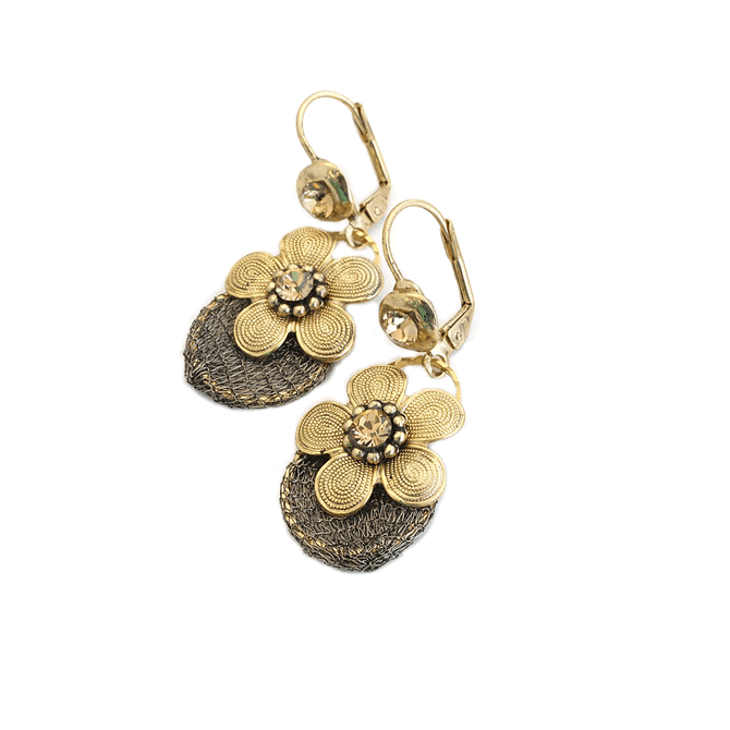 Anat Collection Natural Eclectic Gold Ring Earrings