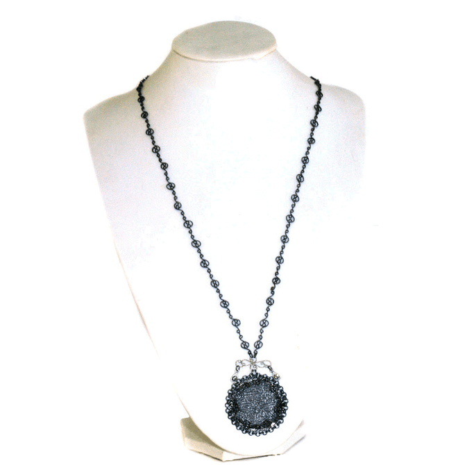 Anat Collection Necklace - Black Swiss