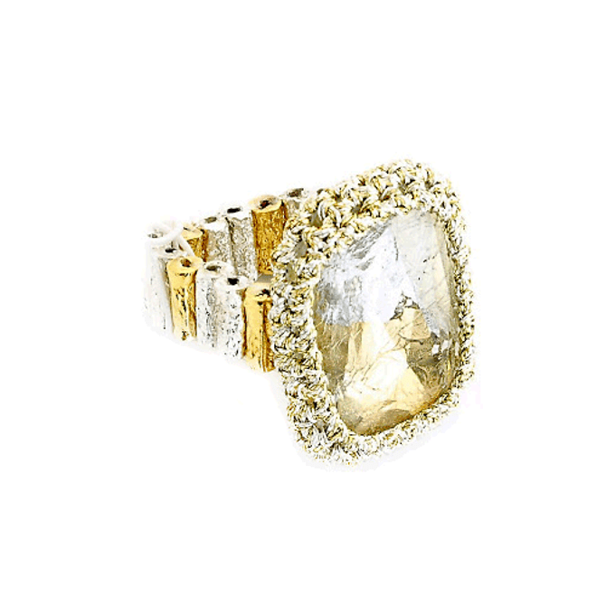 Anat Collection Ring - Square Crystal