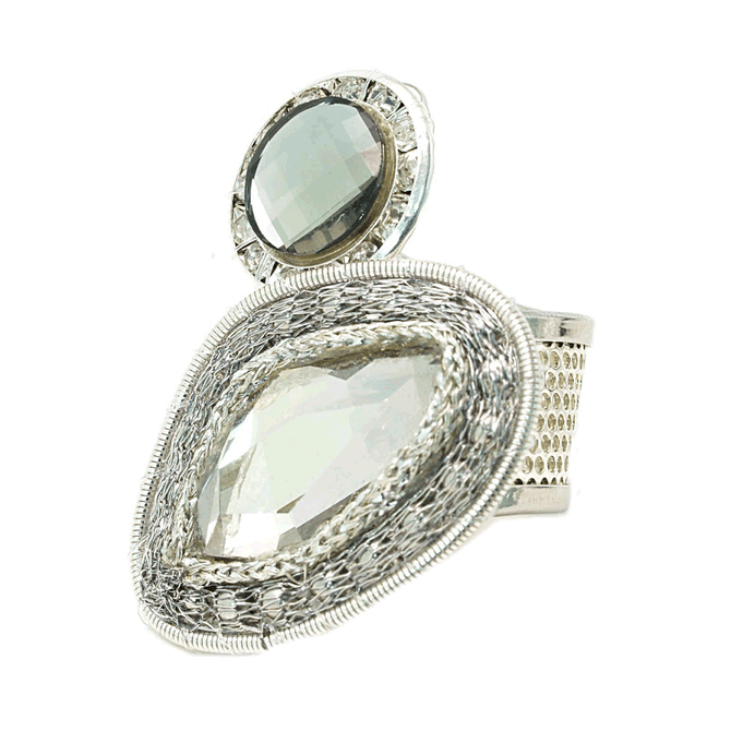 Anat Collection Ring - Oval Crystal