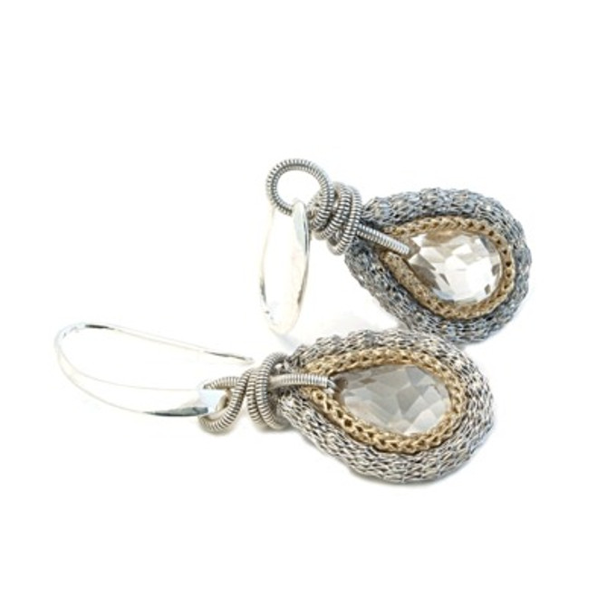 Anat Collection Earrings - Tear Drop Crystals