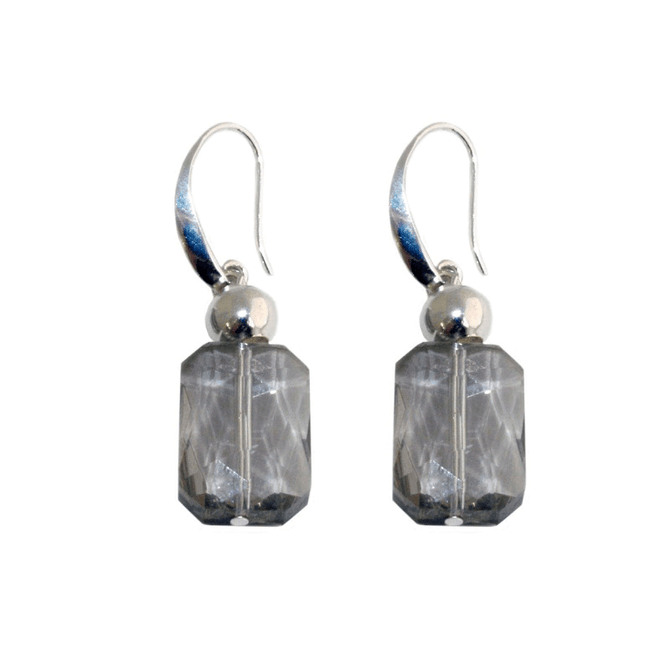Anat Jewelry Earrings - Square Crystal