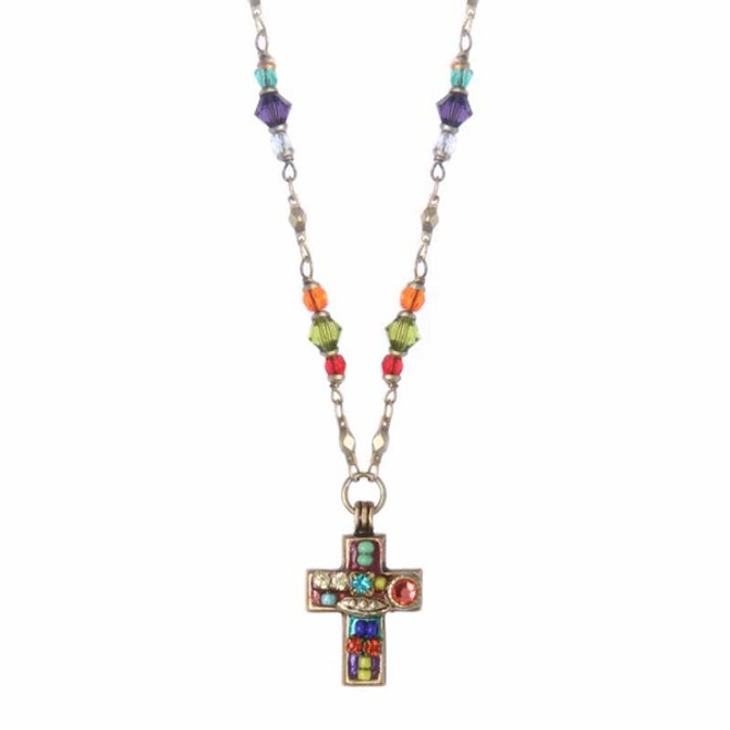 Michal Golan Cross on Beaded Chain