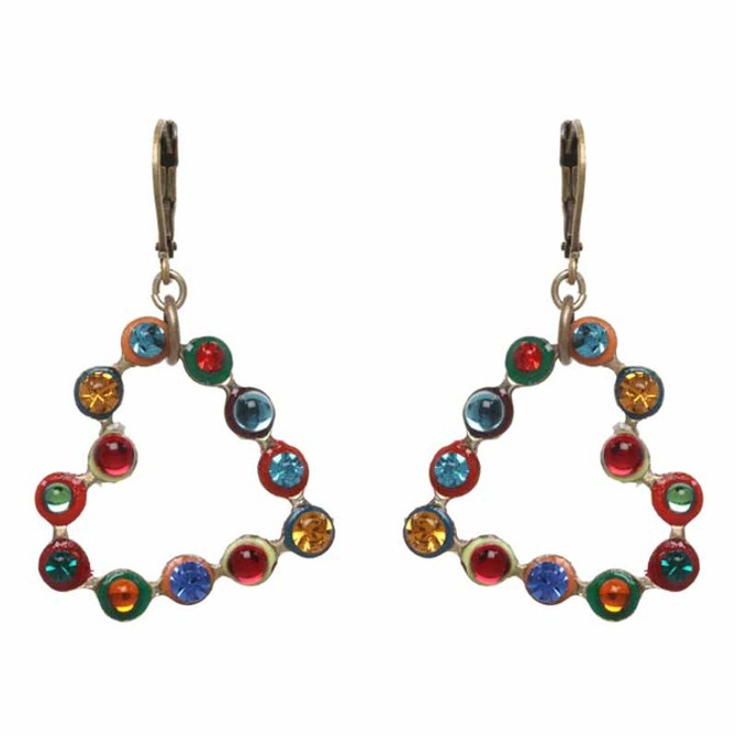 Multicolor Michal Golan Jewelry Heart Earrings