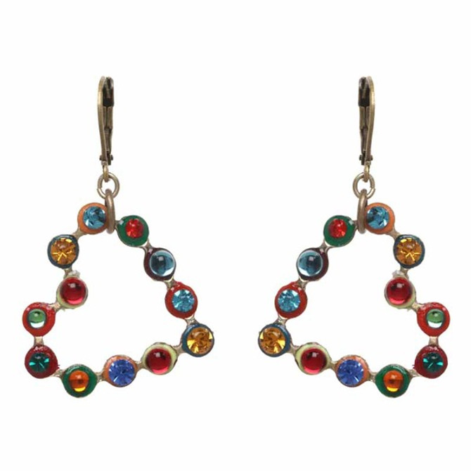 Multicolor Michal Golan Jewelry Heart Earrings