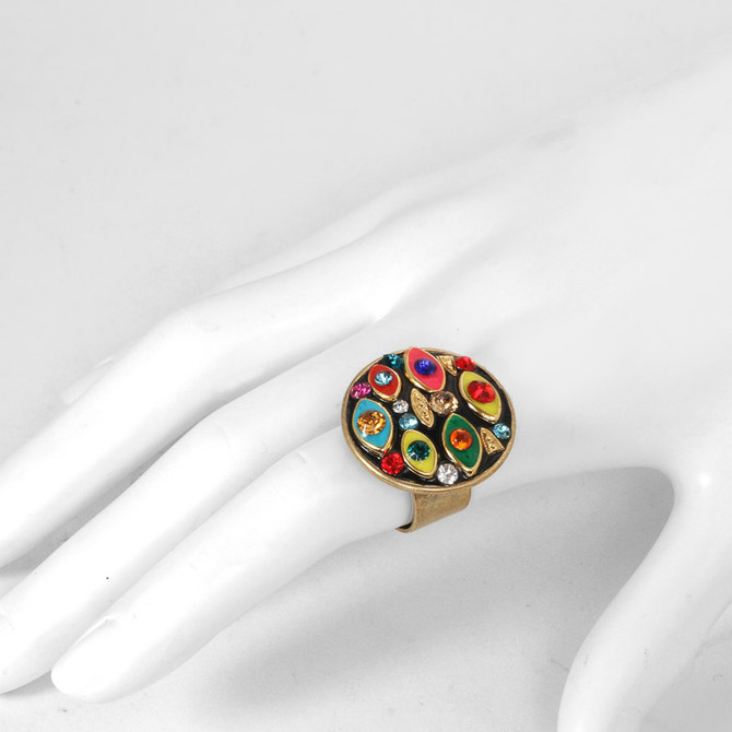 Michal Golan Jewelry Multi-eye Round Multicolor Ring - second image