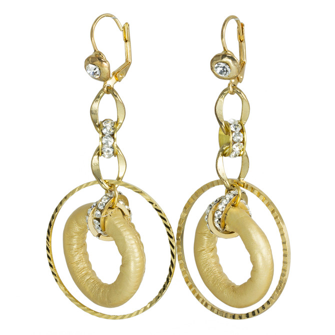 Gorgeous Gold Loop  earrings from Anat Jewelry