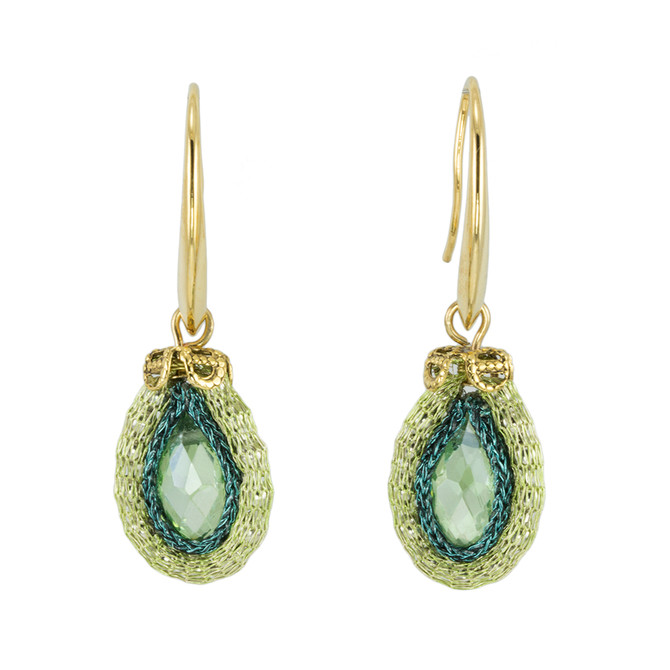 Anat Collection Green Joy Nouveau Glam Earrings