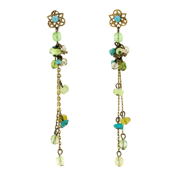 Turq green Anat Jewelry Green Brillance  Earrings