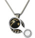Inspirational Jewelry Pisces Zodiac Wheel Black Necklace