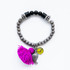 7Stitches Kabbalah Protection and Magenta Tassel Bracelet