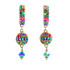 Michal Golan Earrings -Multicolor circle dangle