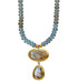 Nature Love Aqua and Ruthilated Quartz Necklace by Nava Zahavi