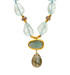 Aqua Nugget and Labradorite Necklace by Nava Zahavi - New Arrival