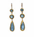 Long Blue Topaz and Aquamarine Earrings - New Arrival