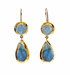 Moonstone and Labradorite Earrings by Nava Zahavi