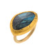 Moonshadow Labradorite Gold Ring by Nava Zahavi  - New Arrival