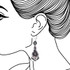 Ayala Bar Nightime Stories French Wire Earrings - New Arrival