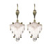 Anne Koplik Josephine Vintage Glass Renaissance Revival Wire  Earrings