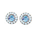 Anne Koplik Light Air Blue Stud Earrings