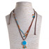 Nava Zahavi Silver Turquoise Heart Necklace