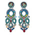 Ayala Bar Turquoise Crown Red Pelican Earrings