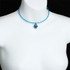 Michal Golan Dazzling Cyan Hamsa Choker